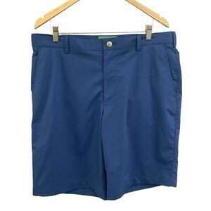 Southern Tide Club Mens Size 36 Golf Performance Chino Shorts Blue Pockets